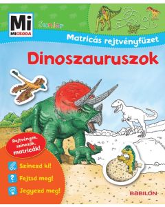 Mi MICSODA Junior Matricás rejtvényfüzet - Dinoszauruszok