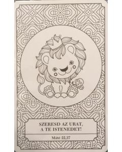 Állatos színező kártyák