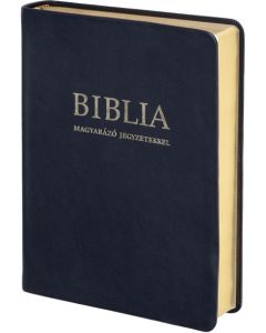  Biblia (RÚF 2014) magyarázó jegyzetekkel, bőrkötés, arany élmetszés