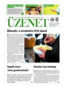 Üzenet - folyóirat.  XXXI.évf.16.szám