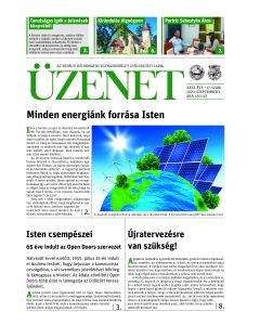 Üzenet - folyóirat.  XXXI.évf.17.szám