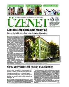 Üzenet - folyóirat. XXXI. évf.18.szam