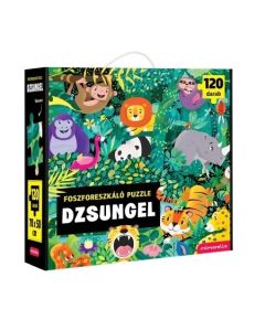 Foszforeszkáló puzzle - Dzsungel