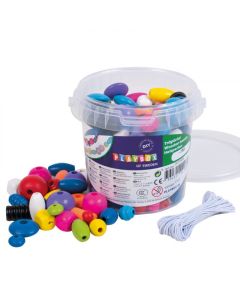 Playbox SzÍnes felfűzhető gyöngyök fából