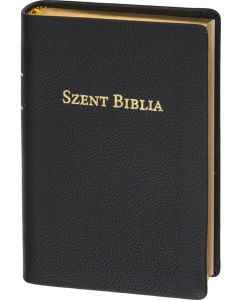 Károli Biblia, standard, bőrkötés, arany élmetszés