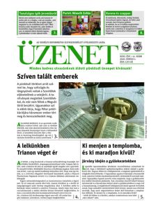 Üzenet - folyóirat. XXXI. évf.11.szám