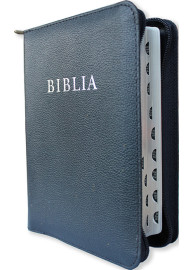 Biblia (RÚF 2014), középméret, bőrkötés, cipzár