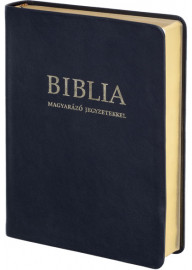  Biblia (RÚF 2014) magyarázó jegyzetekkel, bőrkötés, arany élmetszés