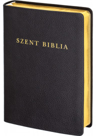 Szent Biblia, Károli (1908, 2021), nagy méret, bőrkötés, arany élmetszés